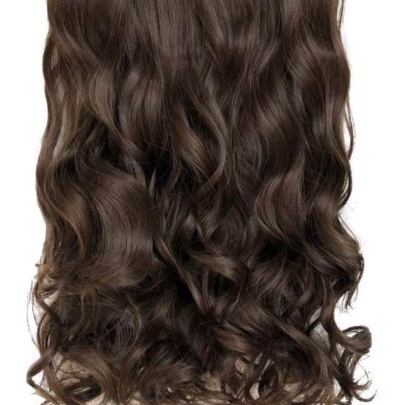 ✨ 20” DARK BROWN 3/4 full head clip ins  NWT* NWT* main image 8